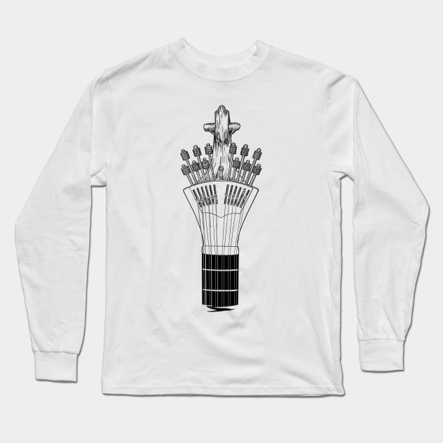 Portuguese Guitar, Fado, Music Long Sleeve T-Shirt by StabbedHeart